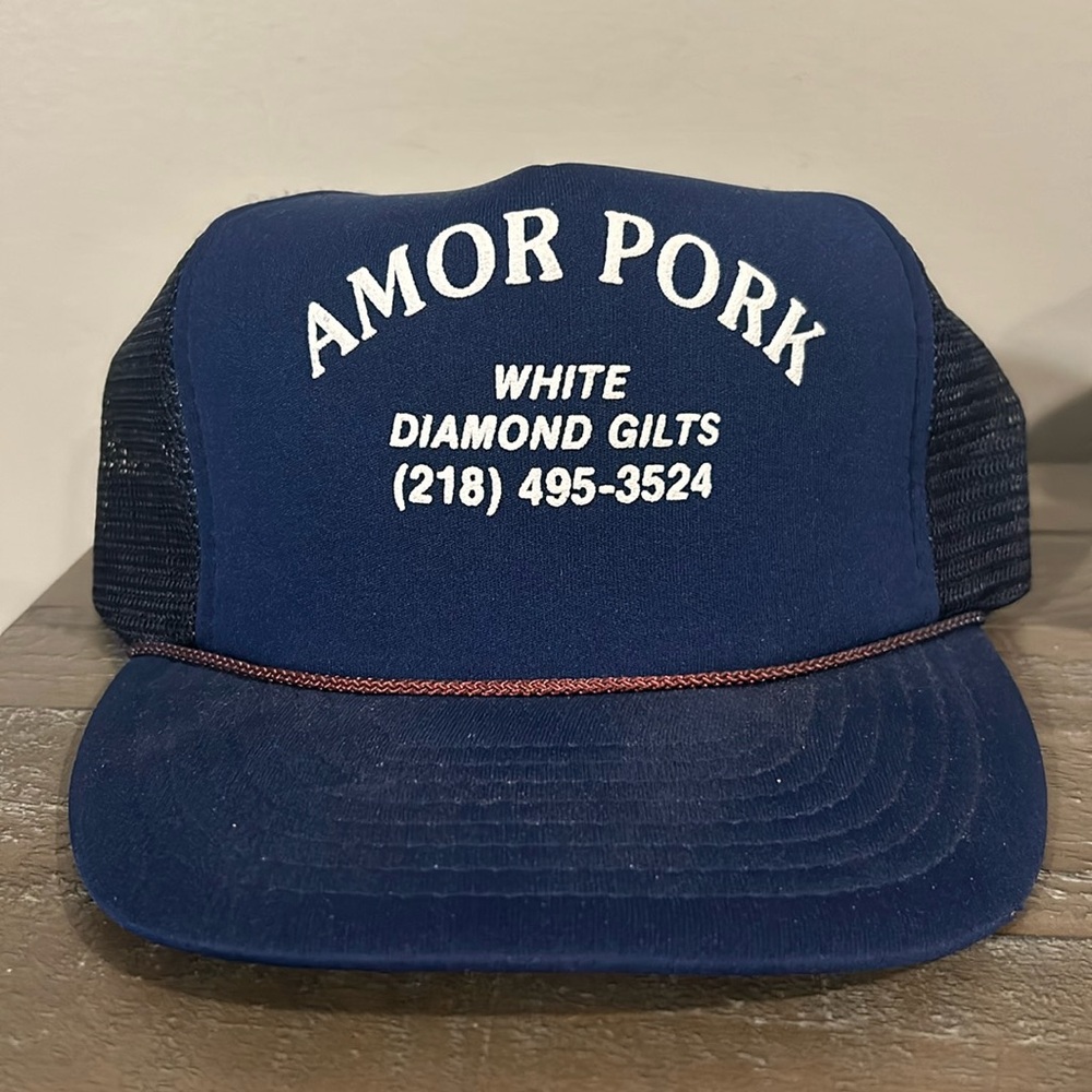Vintage AMOR pork great western printing